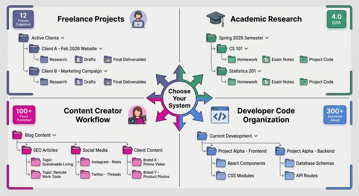 Step-by-step visual guide showing how to create and manage folders in ChatGPT Toolbox