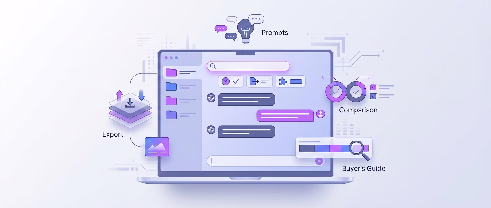 Grid comparison of ChatGPT Chrome extension logos and feature highlights
