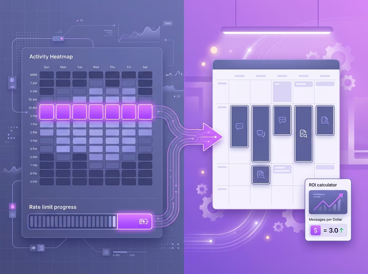 ChatGPT workflow optimization using usage tracker data and activity heatmap