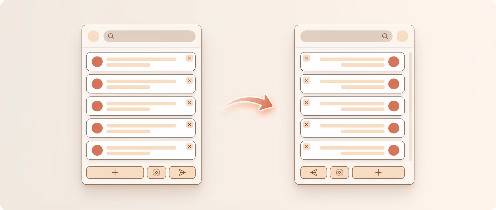 Claude Toolbox extension UI rendered in RTL layout for Arabic with mirrored search popup and settings
