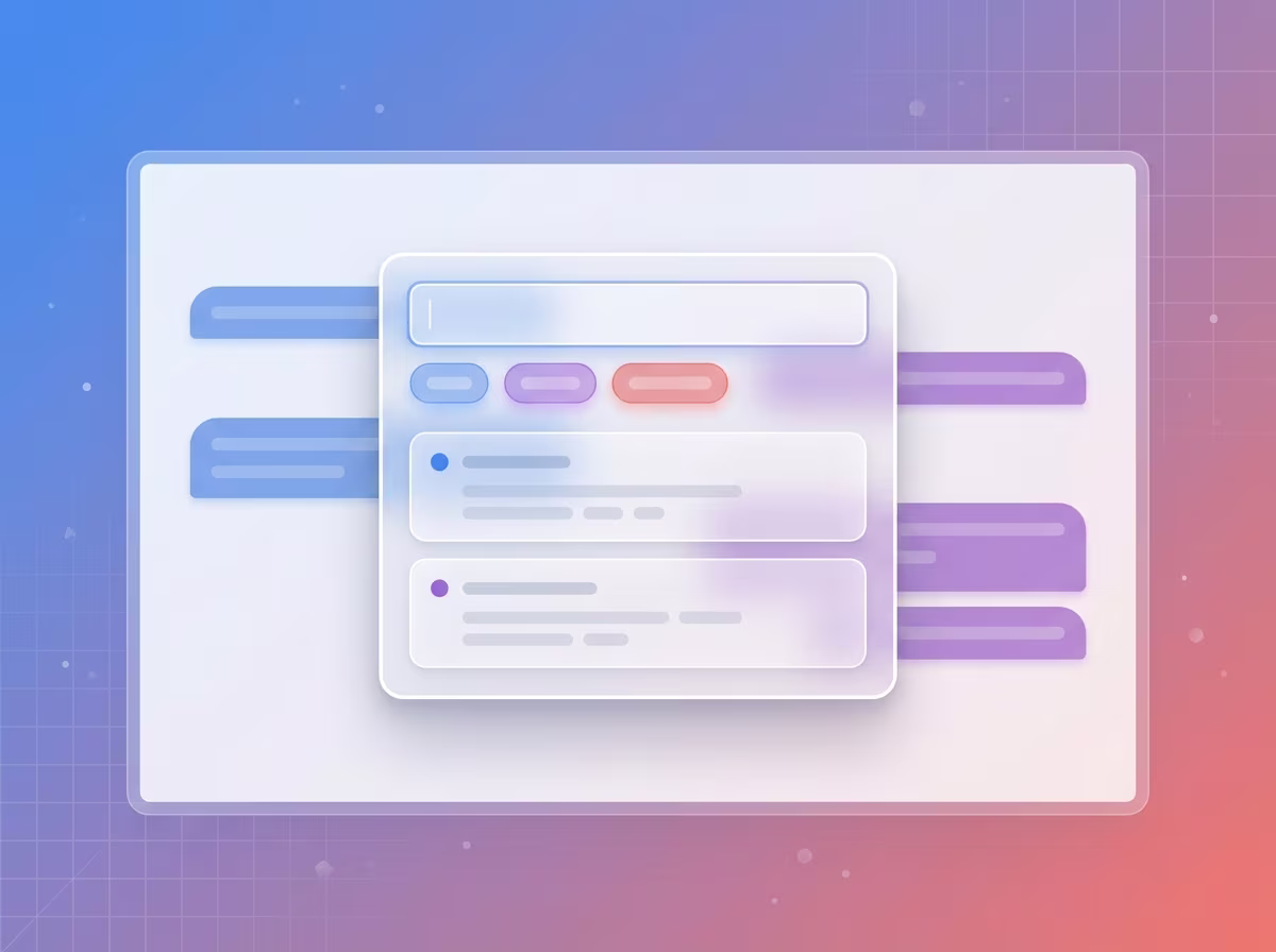 Gemini Toolbox first search running on a freshly installed extension showing local index results