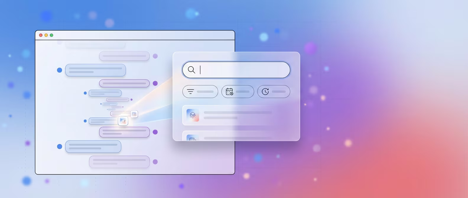 Gemini Toolbox full-text search popup showing date and role filters over a Google Gemini conversation